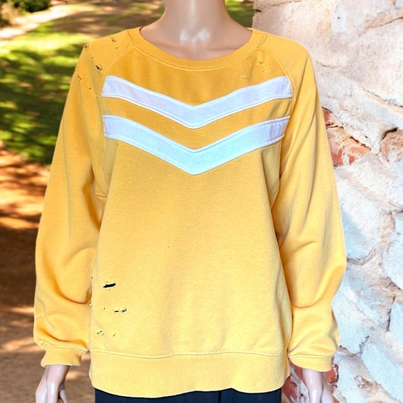 Forever 21 Distressed Chevron Sweatshirt - Picture 7 of 16